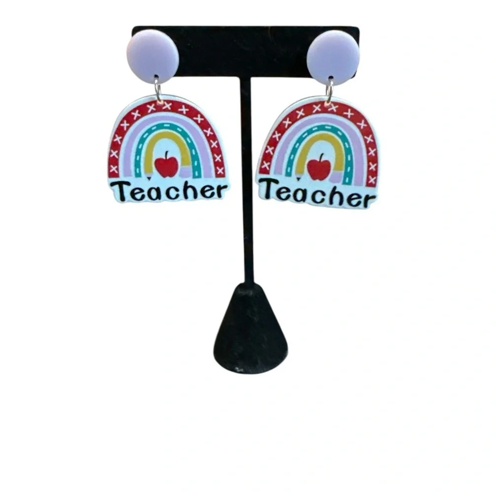 3/$20‎ Colorful Teacher Earrings